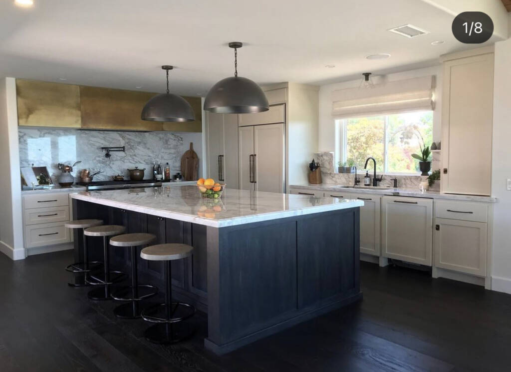 Full kitchen remodel in Temecula CA with new granite counter top island