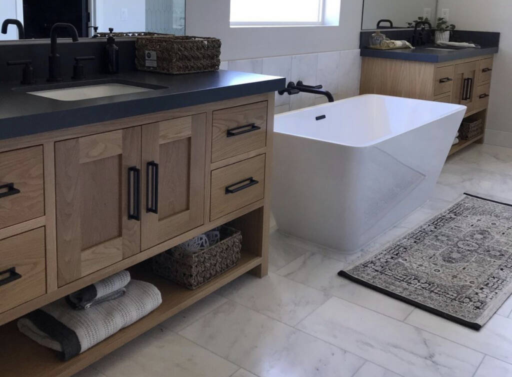 High end master bathroom remodel in Temecula